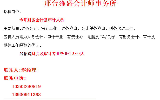 邢台兼职招聘信息详解，观点论述与求职指南