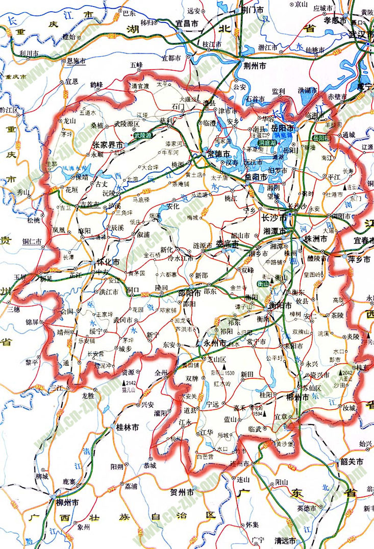 湖南最新高速路地图全景，领略湖南高速风采